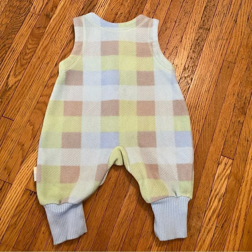 Vintage Gymboree fleece plaid jumper.